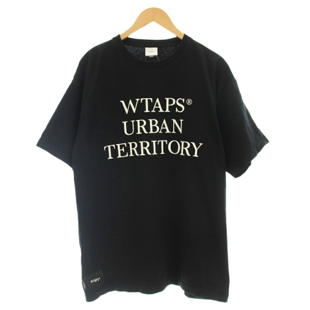 【中古】ダブルタップス WTAPS 24SS WUT SS TEE BLACK ティーシャツ 半袖 ロゴタイプ 03 黒 黒いこと /☆G メンズ 【ベクター 古着】 260522