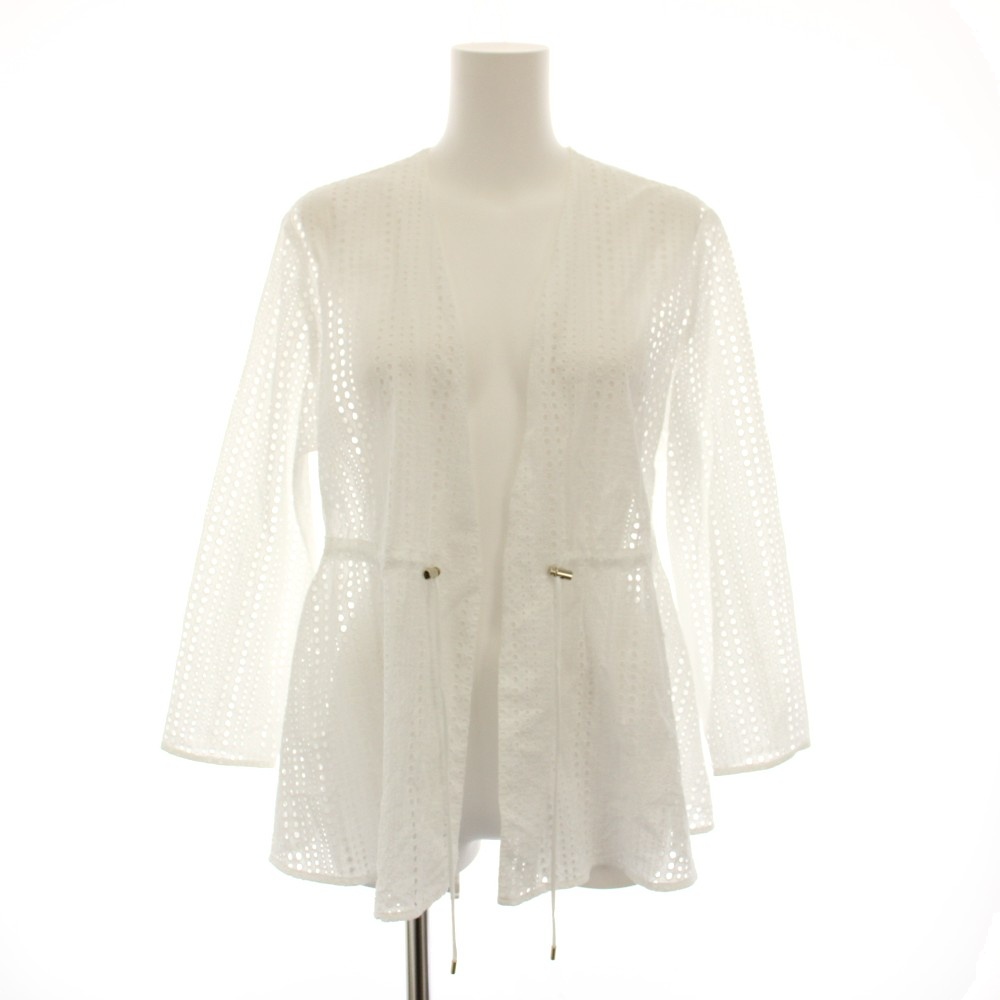 【中古】アナイ ANAYI 24SS レース刺繍ストリングジャケット アウター カットワークレース ドット柄 34 白 ホワイト 10242710010 /YT レディース 【ベクトル 古着】 260522｜ブランド古着の買取販売ベクトル