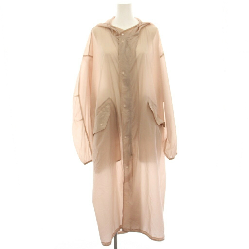 【中古】山歩き HYKE 25SS MICRO RIPSTOP TYPE M-51 FIELD PARKA ナイロン厚地の外套 シアーパーカー ナイロン ロング 長袖 4 さくら色 251-17511 /HN レディース 【ベクター 古着】 260525