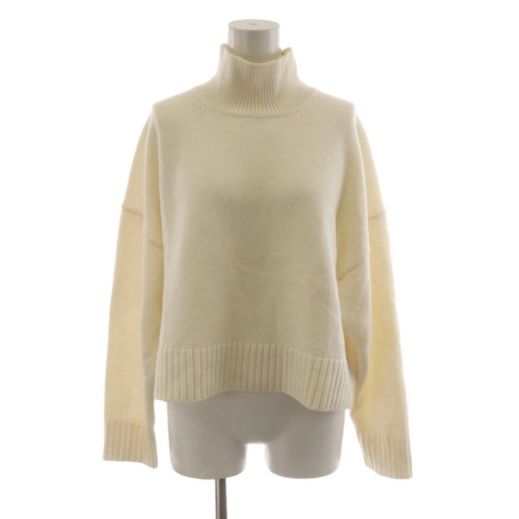 【中古】行動論理 Theory 25AW Lana Cash Cropped TN PO 編み物 プルオーバー 長袖 羊毛 カシミール混 S 白 白いこと 5401702 /AN74 レディース 【ベクター 古着】 260526