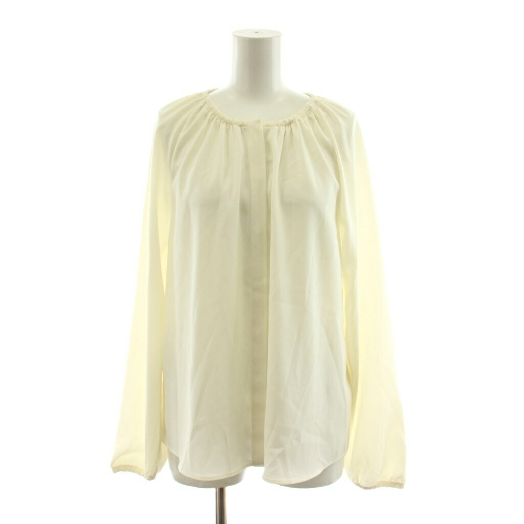 【中古】行動論理 Theory 26SS Prime Georgette Button Front Blouse トップ プルオーバー 長袖 S 象牙色 01-6108212 /KU レディース 【ベクター 古着】 260526
