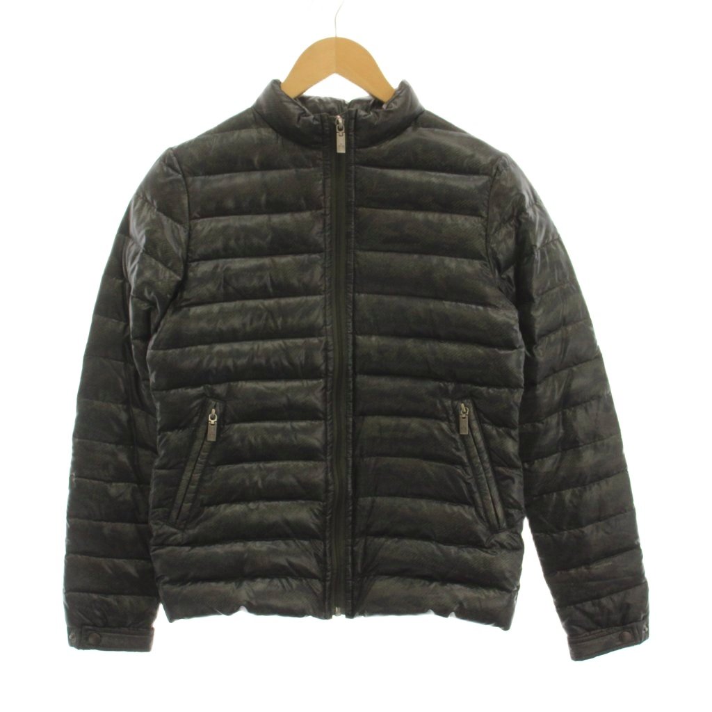 【中古】ルシアンペラフィネ LUCIEN PELLAT-FINET 落ち込む上衣 スカル紋章 ジップアップ アウター 総柄 S カーキ /YM メンズ 【ベクター 古着】 260525