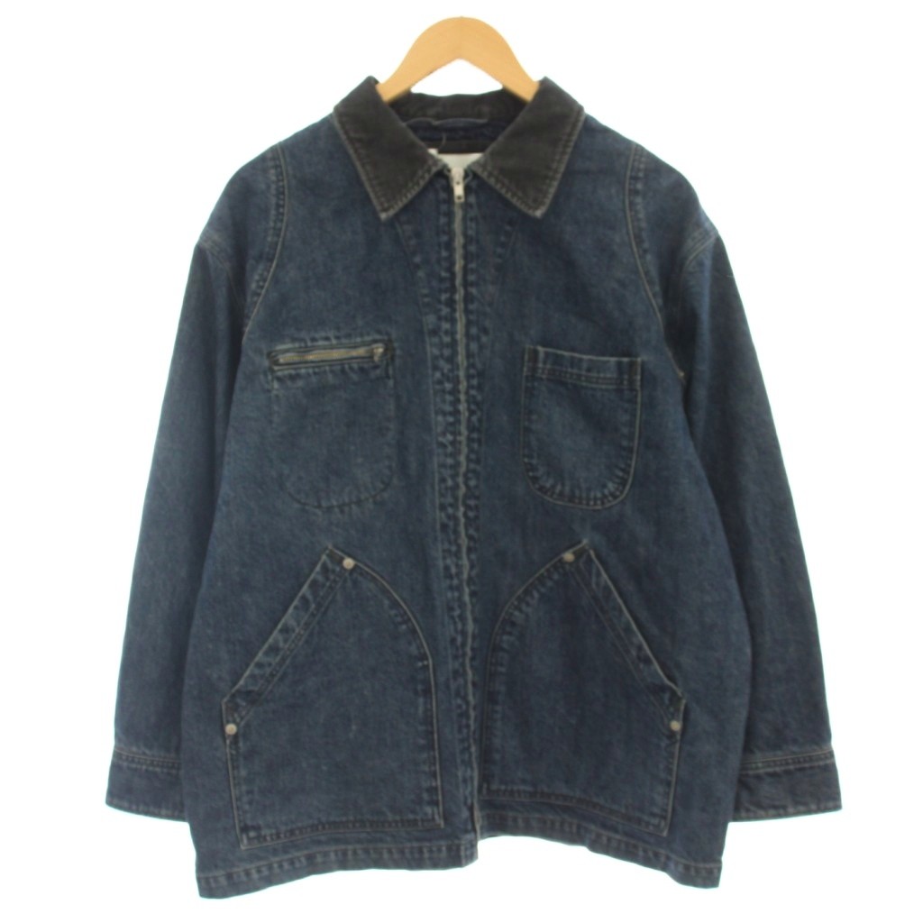 【中古】パブリックトウキョウ PUBLIC TOKYO デニム カバーオール ジャケット ジップアップ F 青 ブルー 165550001 /☆G レディース 【ベクトル 古着】 260527|ブランド古着の買取販売ベクトル
