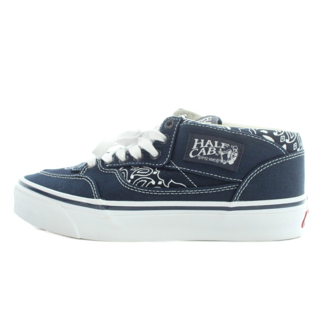 【中古】バンズ VANS × ベドウィン アンド ザ ハートブレイカーズ BEDWIN \u0026 THE HEARTBREAKERS オーティーダブリュー ハーフキャブ OTW Half Cab スニーカー シューズ US8 26.0糎 紺 米国海軍 VN000EFYCQ8 /AN30 メンズ 【ベクター 古着】 260601