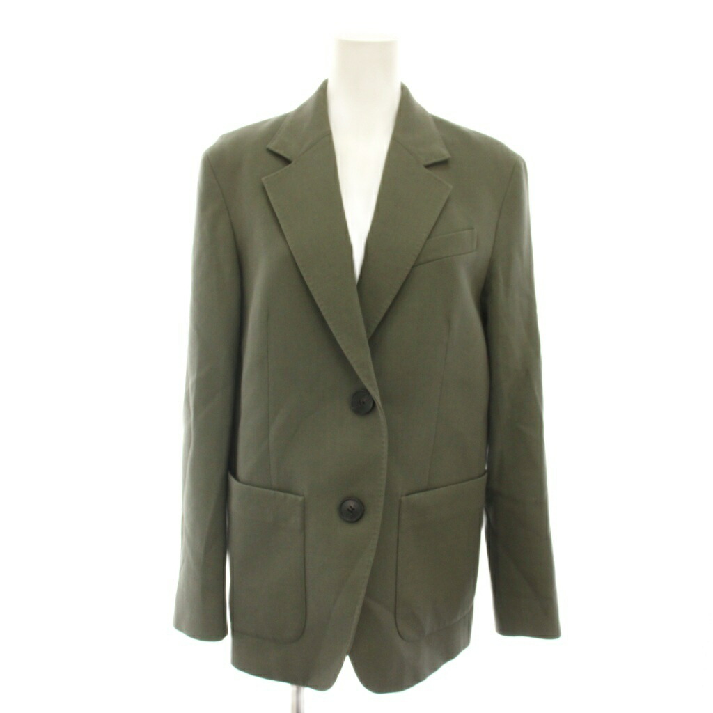 【中古】行動論理 Theory 事業計画 Project コットンウールツイルWJOB COTTON WOOL TWILL WJOB テーラードジャケット シングル 2 カーキ 14-2304100-620-702 /YT レディース 【ベクター 古着】 260529