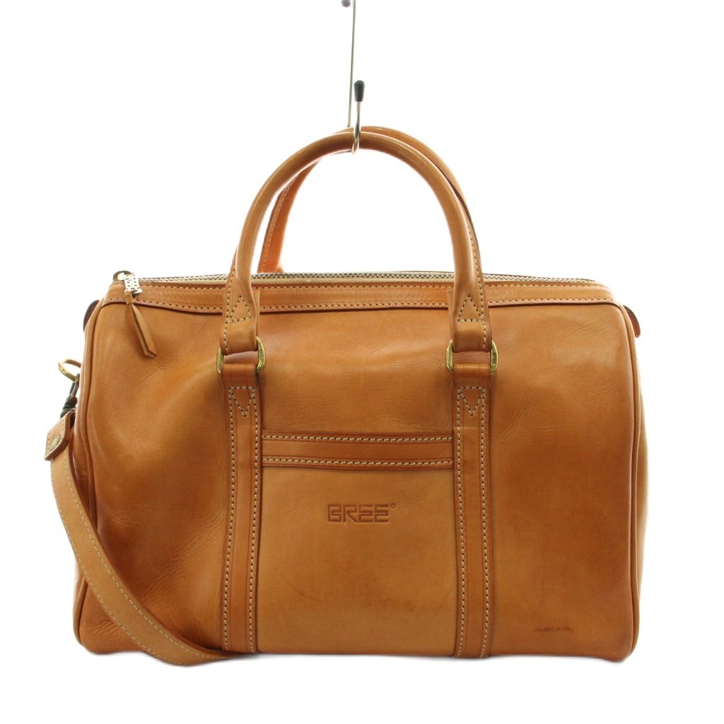 【中古】ブリー BREE ボストンバッグ ハンドバック ショルダーバッグ 2way なめし革 茶 赤銅色 /AN28 ●D レディース 【ベクター 古着】 260604