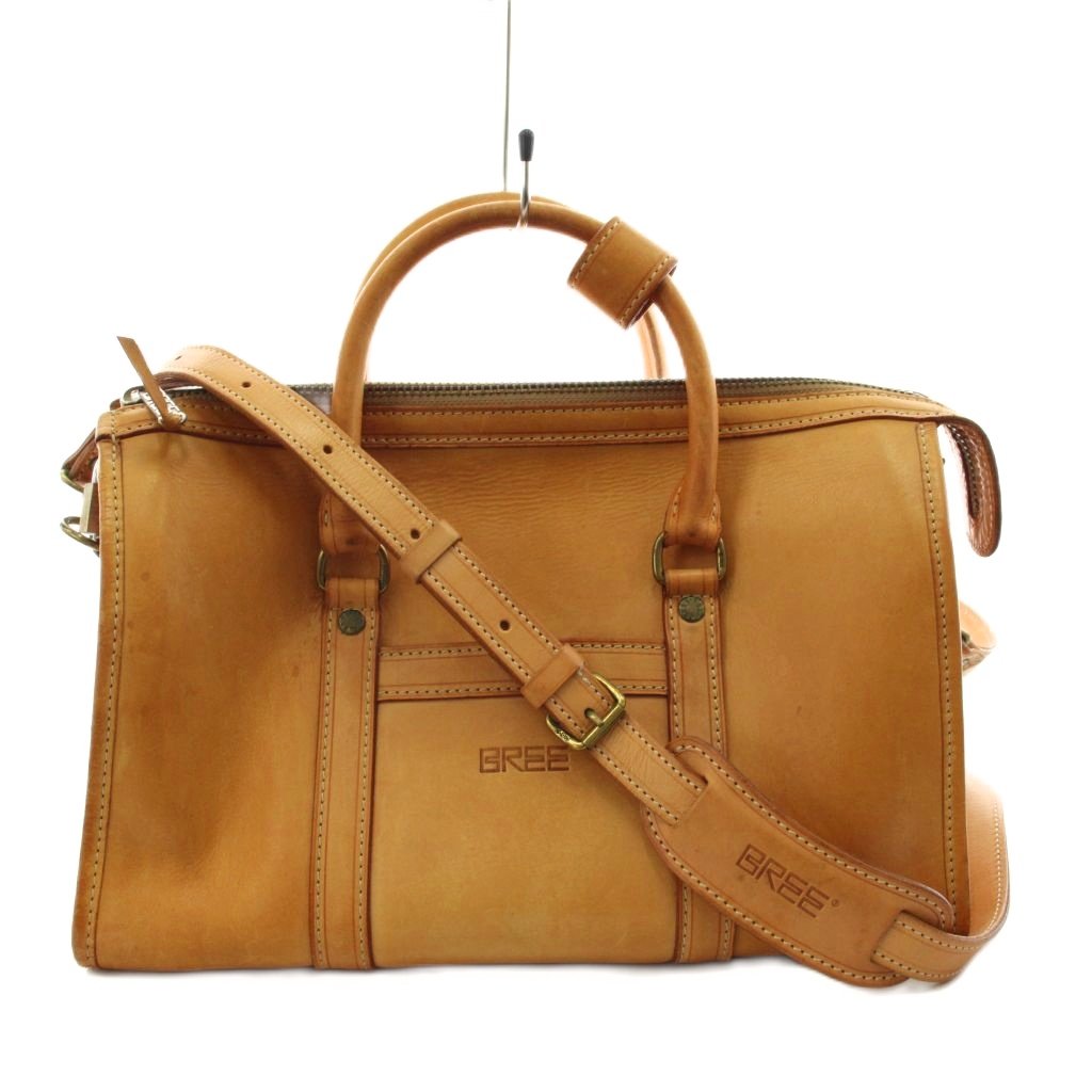 【中古】ブリー BREE ボストンバッグ ハンドバック ショルダーバッグ 2way なめし革 茶 赤銅色 /AN29 ●D レディース 【ベクター 古着】 260604