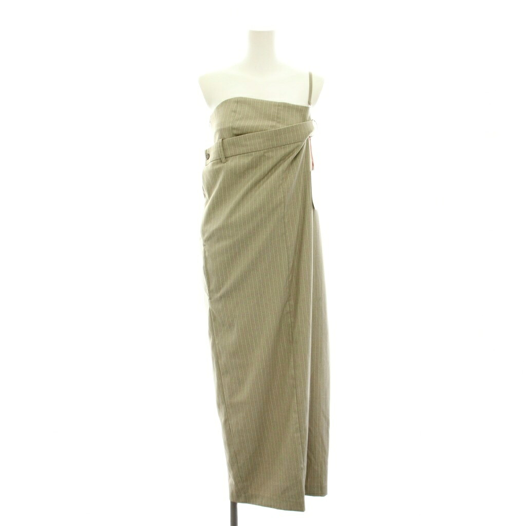【中古】メゾンスペシャル MAISON SPECIAL ベアトップドレス Bare Top Dress ワンピース ロング ストライプ柄 36 ベージュ 21241265803 /YT レディース 【ベクトル 古着】 260611|ブランド古着の買取販売ベクトル