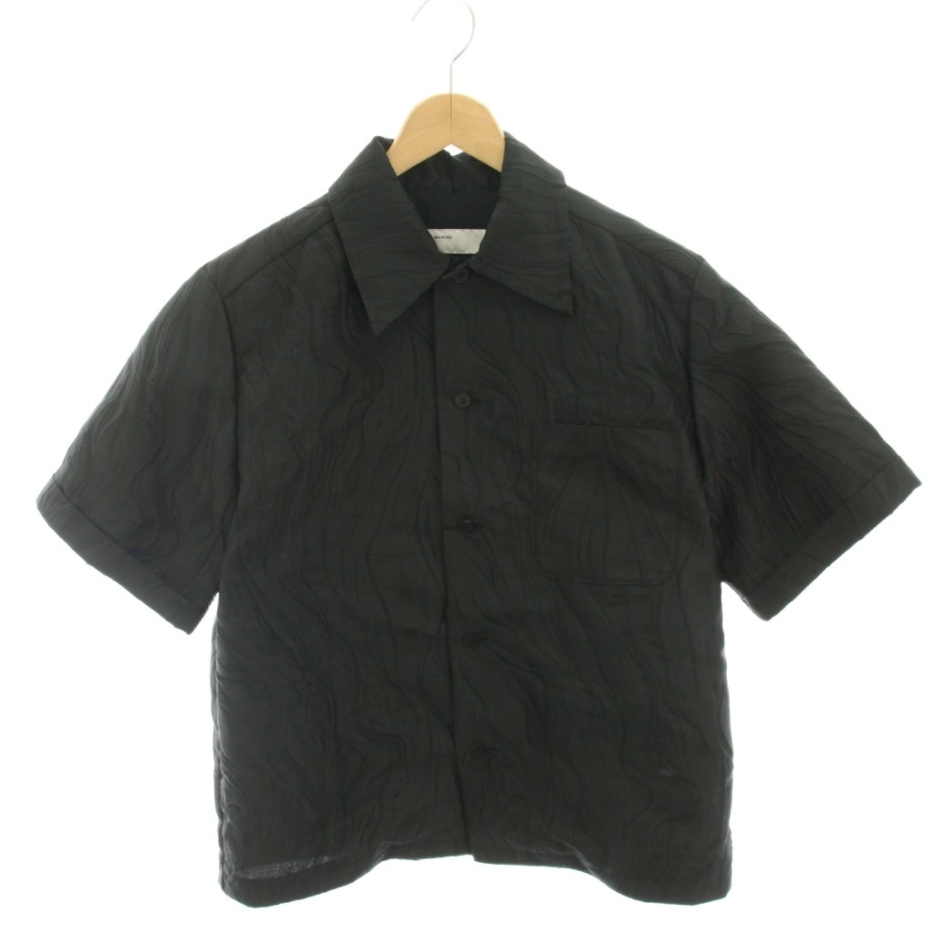【中古】トーガ TOGA Jacquard S/S shirt シャツ ブラウス 半袖 36 黒 ブラック TA241-FJ034 /HN レディース 【ベクトル 古着】 260613|ブランド古着の買取販売ベクトル