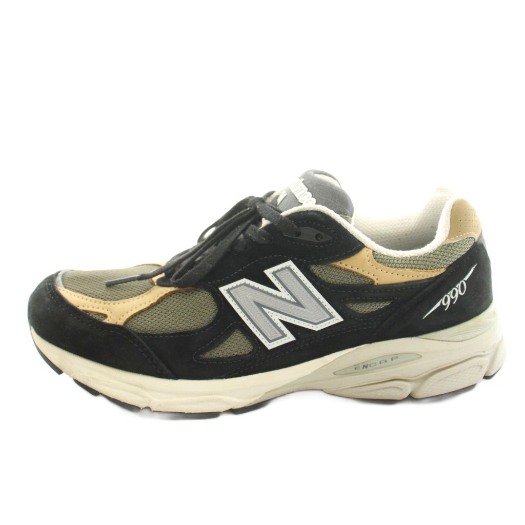 【中古】ニューバランス NEW BALANCE 990V3 BLACK/TAN スニーカー Made in USA US8.5 26.5cm 黒 ブラック M990BB3 /KU 4 メンズ 【ベクトル 古着】 260616|ブランド古着の買取販売ベクトル