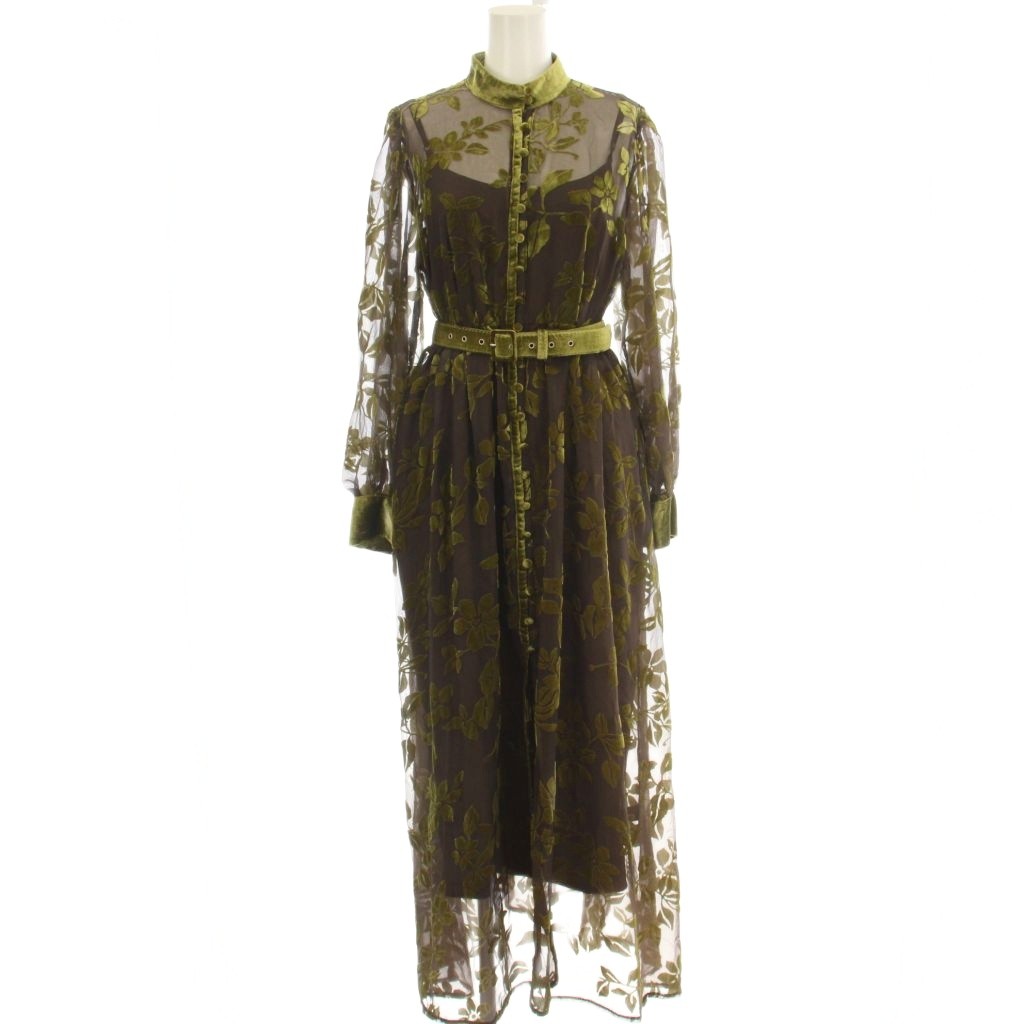 【中古】アメリヴィンテージ Ameri VINTAGE UNDRESSED LUNA OPAL DRESS シースルー ワンピース ロング 花柄 長袖 M 茶 カーキ 02020530510 /☆G12 レディース 【ベクトル 古着】 260618|ブランド古着の買取販売ベクトル