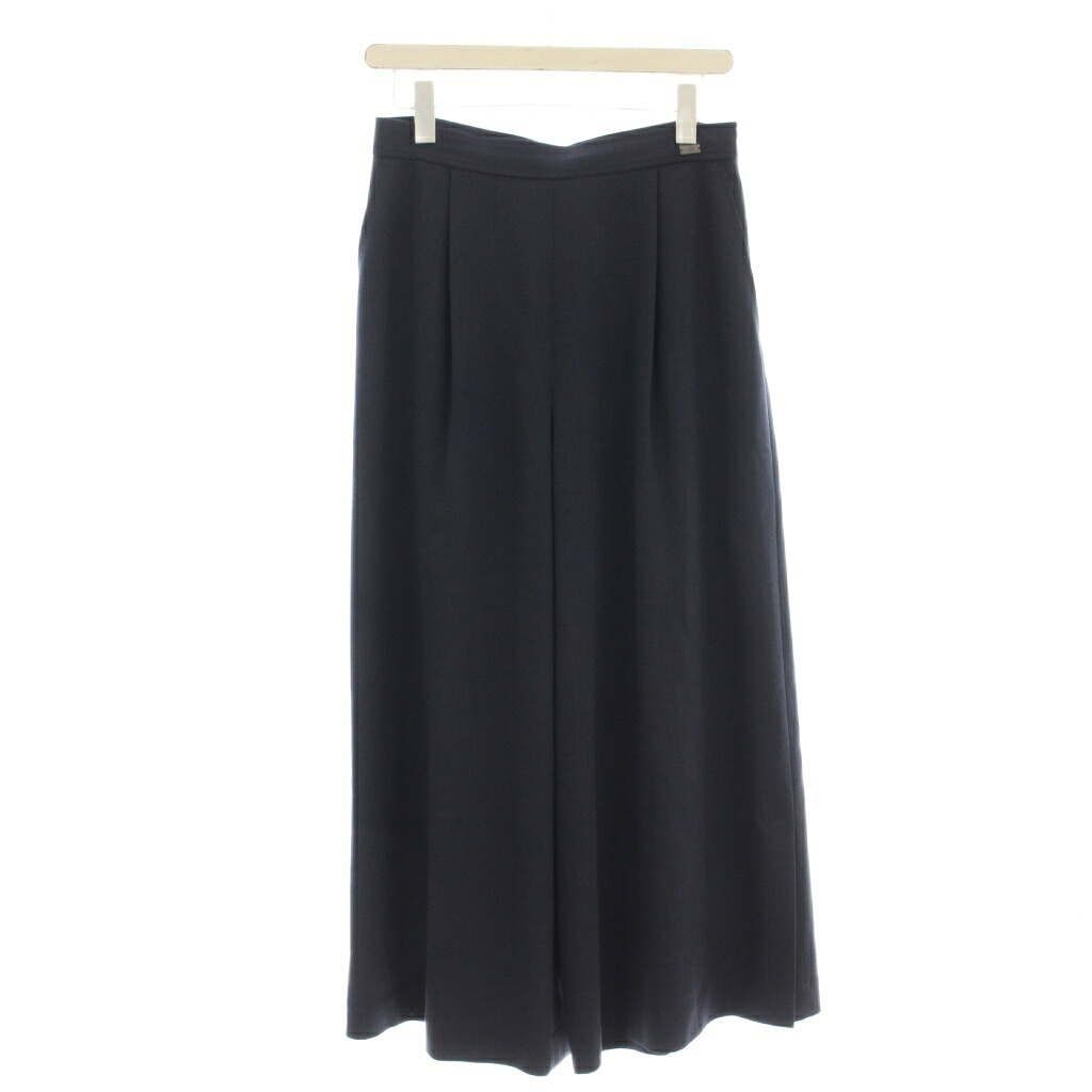 【中古】フォクシー FOXEY WASHABLE WIDE PANTS スリット ワイドパンツ スラックス 42 ネイビー 紺 41541 /☆G35 レディース 【ベクトル 古着】 260624|ブランド古着の買取販売ベクトル