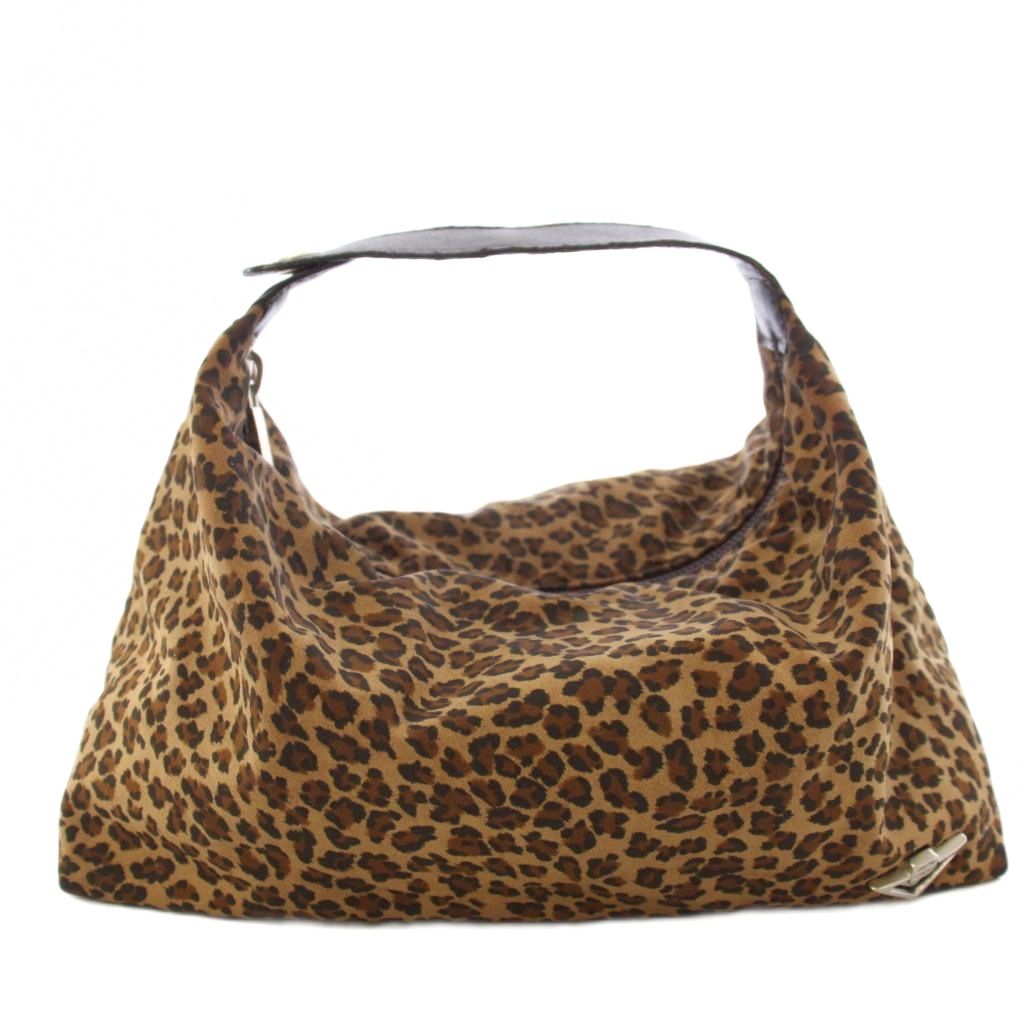 【中古】ボッテガヴェネタ BOTTEGA VENETA ポーチ ハンドバッグ ヒョウ柄 レオパード 茶 ブラウン /TK 16 ■OH レディース 【ベクトル 古着】 260703|ブランド古着の買取販売ベクトル