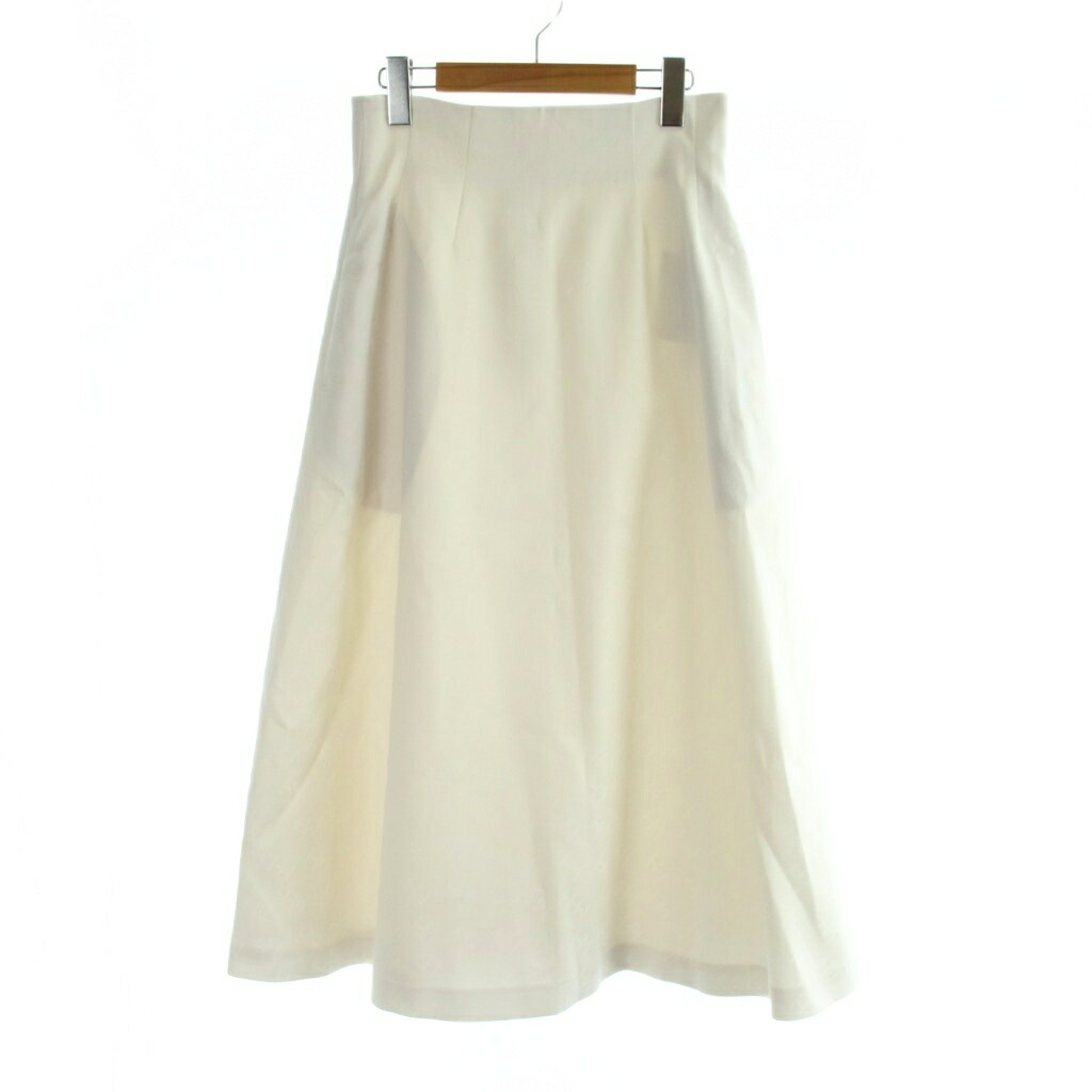【中古】未使用品 ハナエモリ HANAE MORI CELFORD 23SS スカート ロング フレアー 38 白 ホワイト 無地 CWFS231113 /AP5 レディース 【ベクトル 古着】 260630｜ブランド古着の買取販売ベクトル