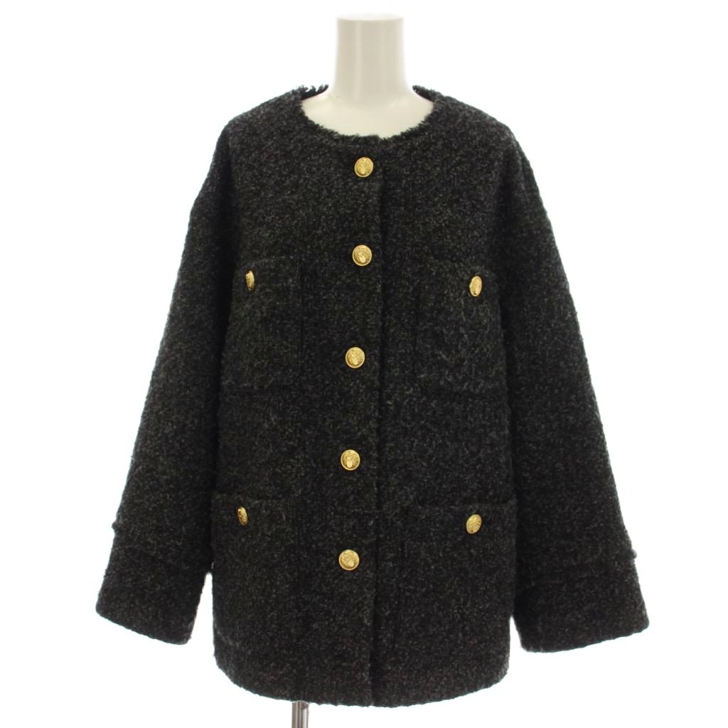 【中古】ラウンジドレス ガリャルダガランテ Loungedress GALLARDAGALANTE ツイード ノーカラージャケット 金ボタン F グレー LDZ1012407A0001 /☆G26 レディース 【ベクトル 古着】 260630｜ブランド古着の買取販売ベクトル