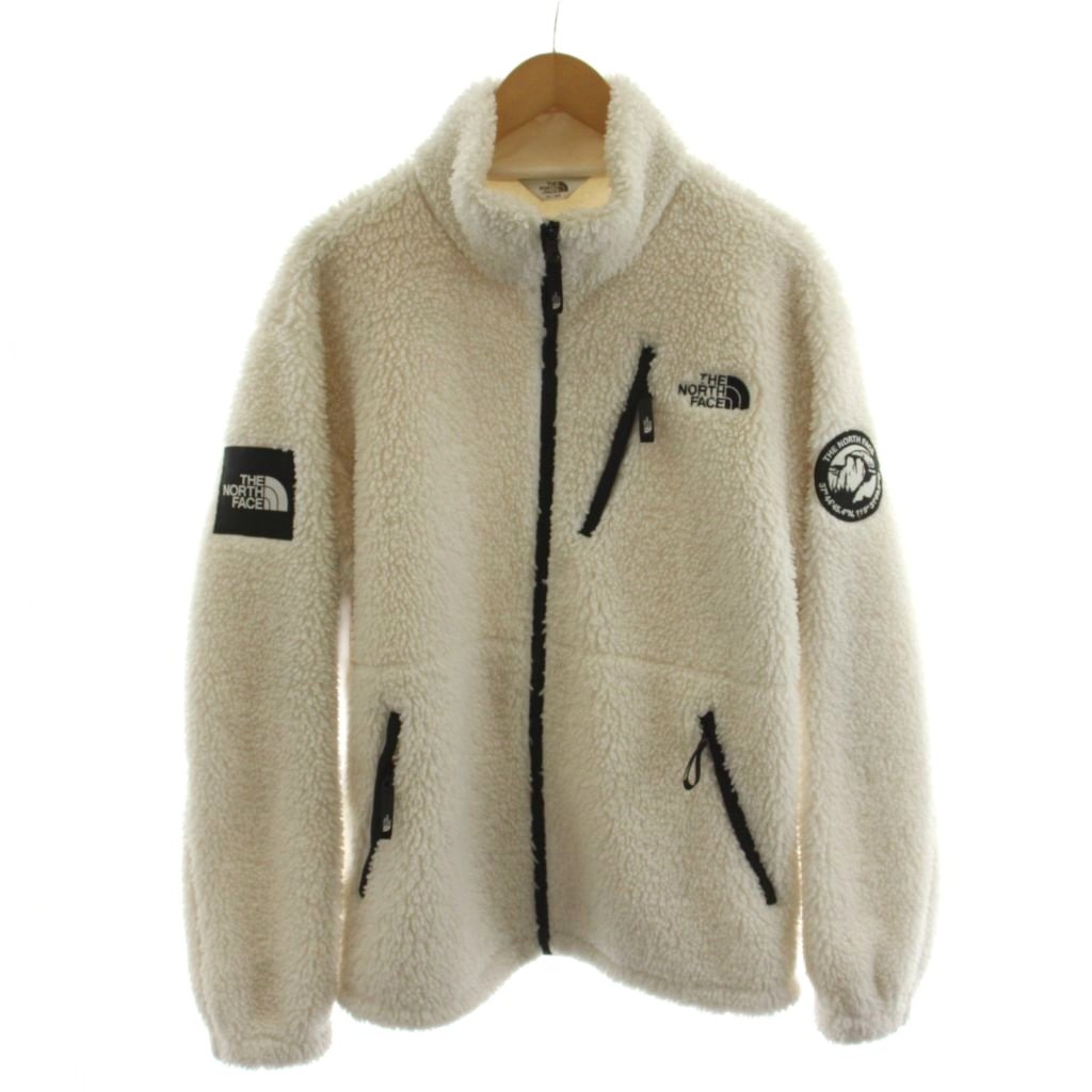 【中古】ザノースフェイス ホワイトレーベル THE NORTH FACE WHITE LABEL リモ RIMO FLEECE JACKET フリースジャケット ジップアップ ロゴ アウター XL 白 ホワイト NJ4FM50J /AN64 メンズ 【ベクトル 古着】 260706|ブランド古着の買取販売ベクトル