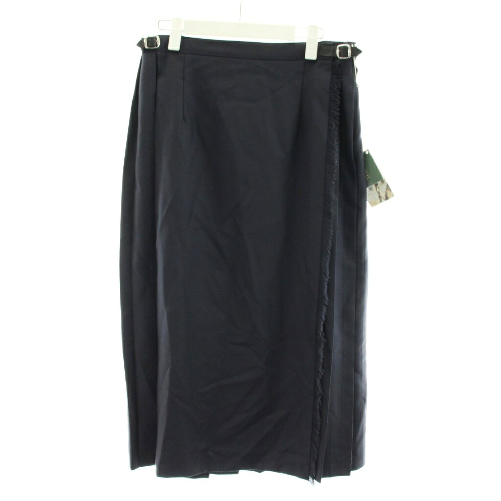 【中古】未使用品 オニール オブ ダブリン O'NEIL OF DUBLIN EASY LONG KILT ラップスカート プリーツスカート ロング ウール F42 紺 ネイビー 5083 /AN62 レディース 【ベクトル 古着】 260702｜ブランド古着の買取販売ベクトル
