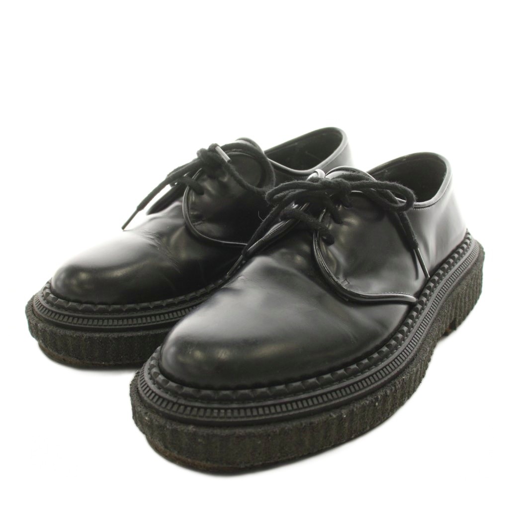 【中古】アデュー ADIEV モカシン レザーシューズ 厚底 41 黒 ブラック /AN メンズ 【ベクトル 古着】 260713｜ブランド古着の買取販売ベクトル