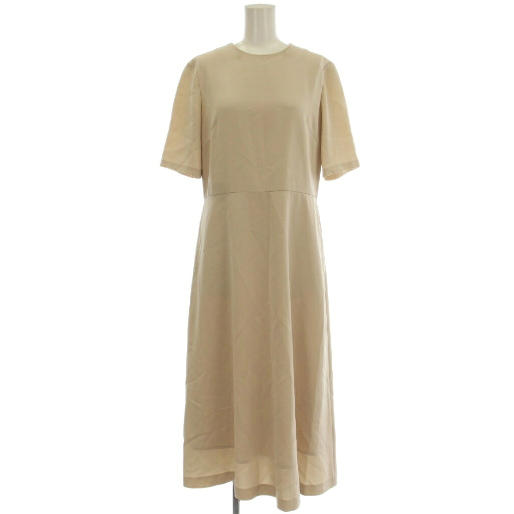 【中古】セオリーリュクス theory luxe LIVE2 HANNE 半袖 ワンピース ロング 38 ベージュ 03-3105509 /☆G レディース 【ベクトル 古着】 260716|ブランド古着の買取販売ベクトル