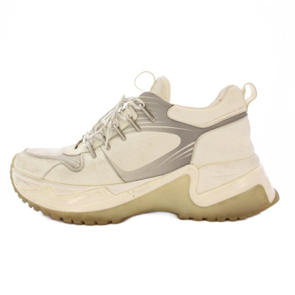 【中古】ルイヴィトン LOUIS VUITTON RUN AWAY PULSE SNEAKER ランアウェイ パルスラインスニーカー シューズ 厚底 ロゴタイプ 5.5 白 白いこと 1A4UEM /BB メンズ 【ベクター 古着】 250919