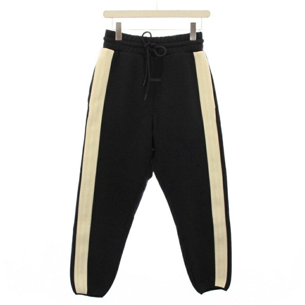 【中古】アディダス adidas FEAR OF GOD サイドラインスウェットパンツ 生やさしい 酉の方角天然ゴム うつり変わり バイ色つや XS 黒 黒いこと 象牙色 IS8762 /BB メンズ 【ベクター 古着】 260208