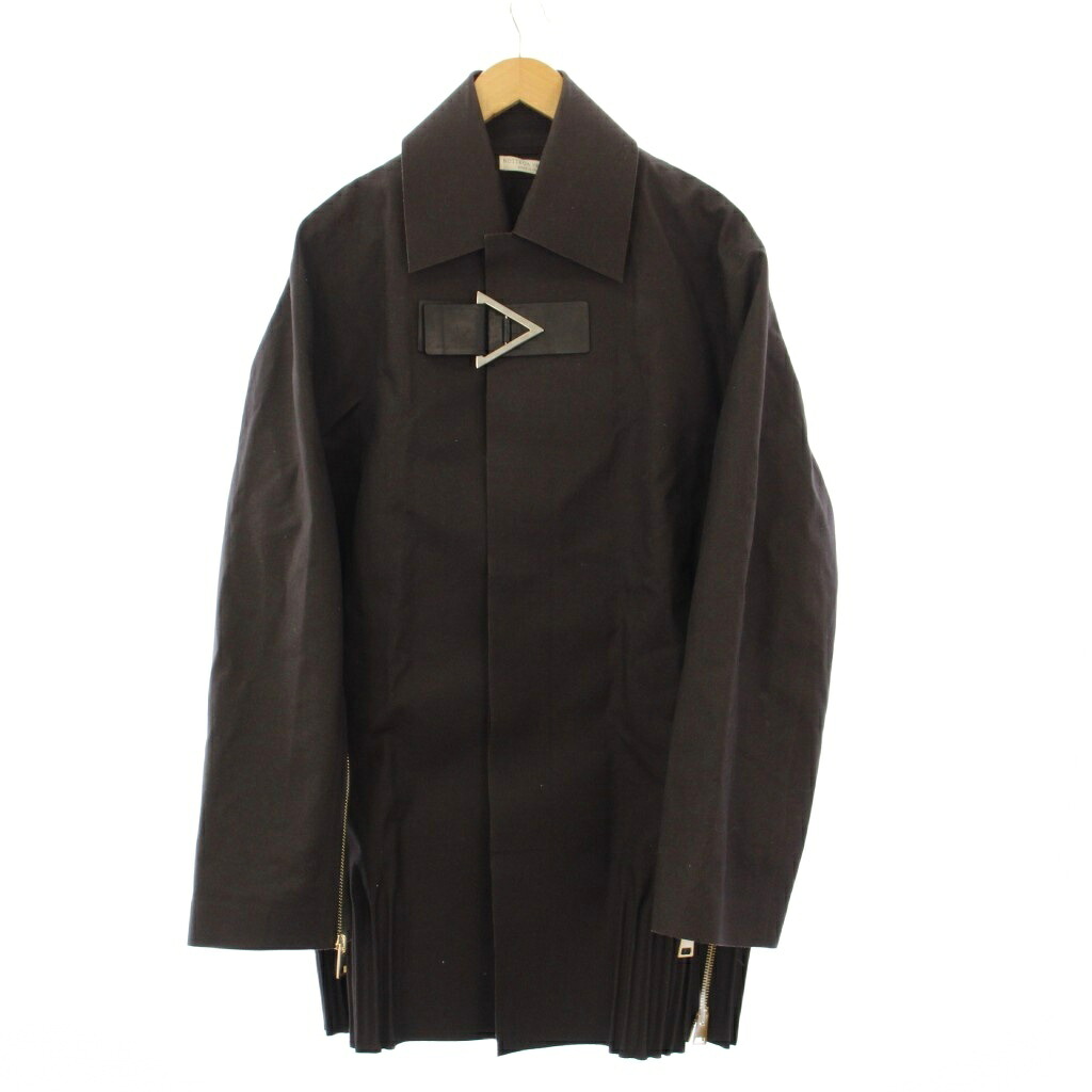 【中古】ボッテガヴェネタ BOTTEGA VENETA ステンカラー厚地の外套 ロング サイドジップ 587689 VKDN0 /KH メンズ 【ベクター 古着】 260211