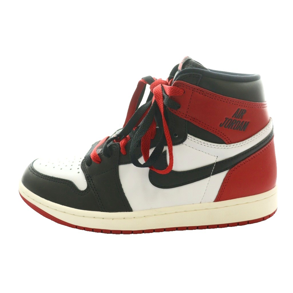 【中古】未当て嵌める品 ナイキ NIKE エアジョーダン1 レトロ ご機嫌 OG ブラックトゥ リイマジンド Air Jordan 1 Retro High OG Black Toe Reimagined スニーカー US9.5 27.5糎 黒 黒いこと 赤 赤いこと DZ5485-106 /SS ■os メンズ 【ベクター 古着】 260213