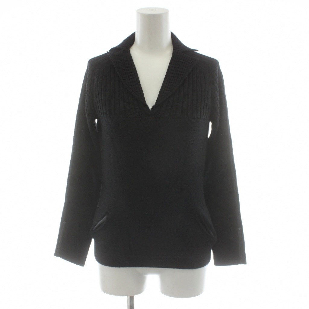 【中古】フェンディ FENDI ニット セーター 長袖 ウール 38 黒 ブラック /AN25 レディース 【ベクトル 古着】 260305|ブランド古着の買取販売ベクトル