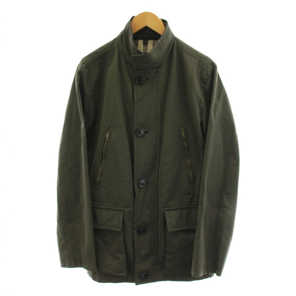 【中古】赤ちょうちんバリー 英国の首都 BURBERRY LONDON 照明ランプ色つや厚地の外套 真っただ中丈 アウター S カーキ /AN27 メンズ 【ベクター 古着】 260312