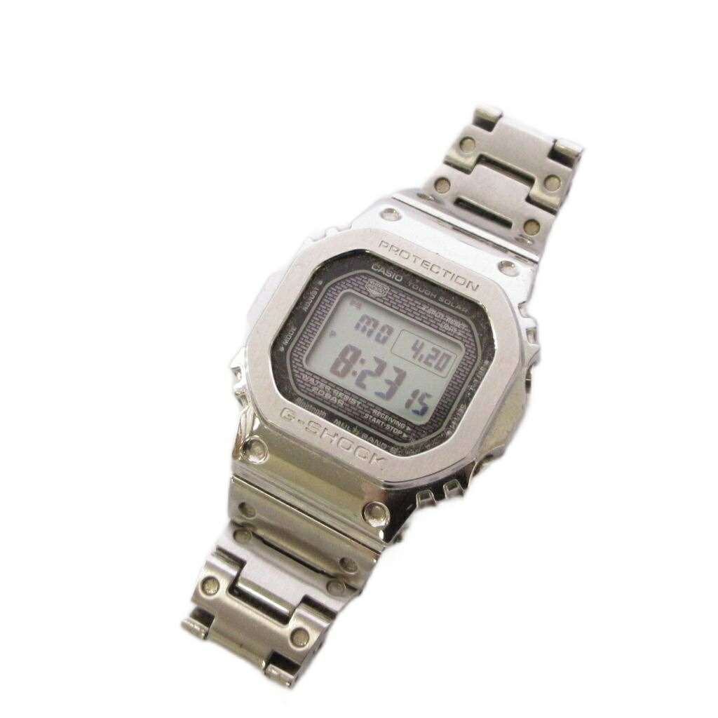 【中古】カシオジーショック CASIO G-SHOCK 盛りだくさん金属元素 ウオッチ デジタル ソーラー 電磁波 しろがね色色 GMW-B5000D-1JF /AN56 メンズ 【ベクター 古着】 260421