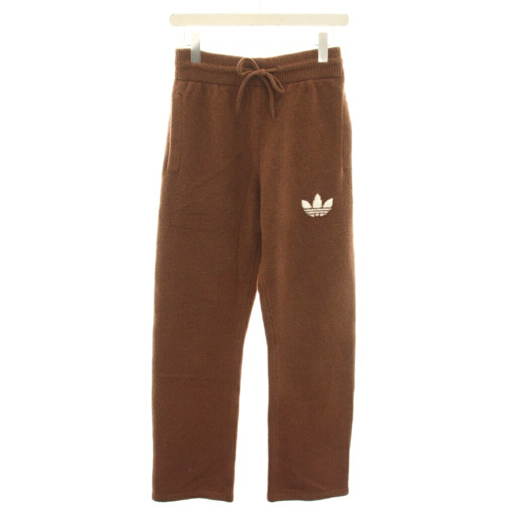 【中古】アディダスオリジナルス adidas originals アスレチックデプトニットパンツ イージーパンツ 酉の方角予防医学 S 茶 赤銅色 KF2535 /YT レディース 【ベクター 古着】 260409