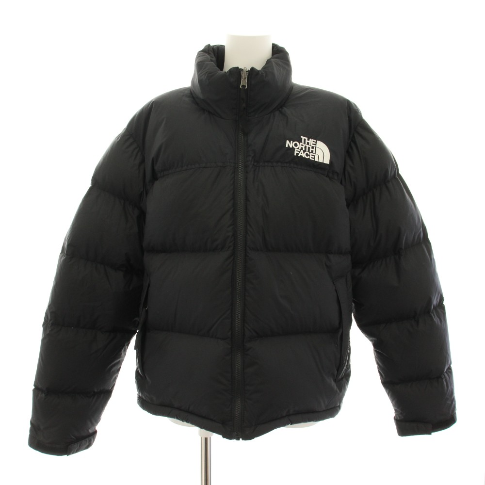 【中古】ザノースフェイス THE NORTH FACE 1996 レトロヌプシ Retro Nuptse 落ち込む上衣 アウター ロゴタイプ刺しゅう L 黒 黒いこと NF0A3XEO /YT レディース 【ベクター 古着】 260409