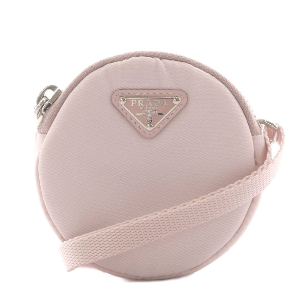 【中古】プラダ PRADA ３角形ロゴタイプ ３角形ロゴタイプ ショルダーバッグ ナイロン さくら色 /AN25 ■OH レディース 【ベクター 古着】 260415