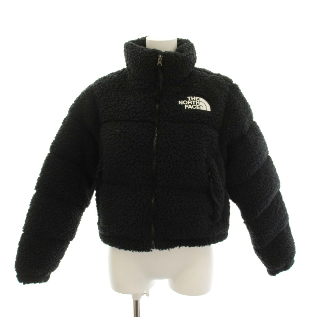 【中古】ザノースフェイス THE NORTH FACE W SHERPA NUPTSE JACKET シェルパ ヌプシ 落ち込む上衣 フリース アウター XS S 黒 黒いこと NJ1DN97B /YM レディース 【ベクター 古着】 260428