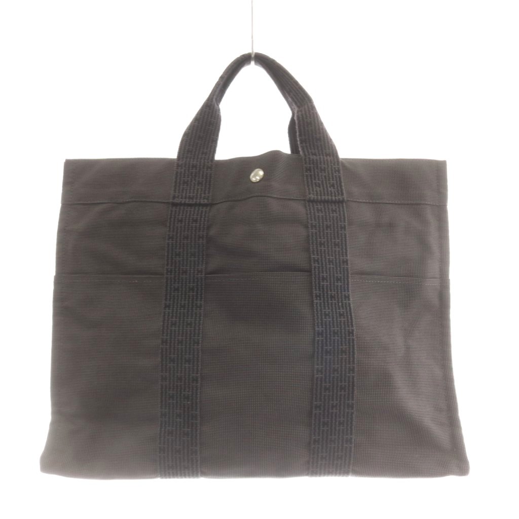 【中古】エルメス HERMES 叫び泣き伝達ルートMM トートバッグ ハンドバック 帆布 薄墨色 /AN2 ■OH レディース 【ベクター 古着】 260506