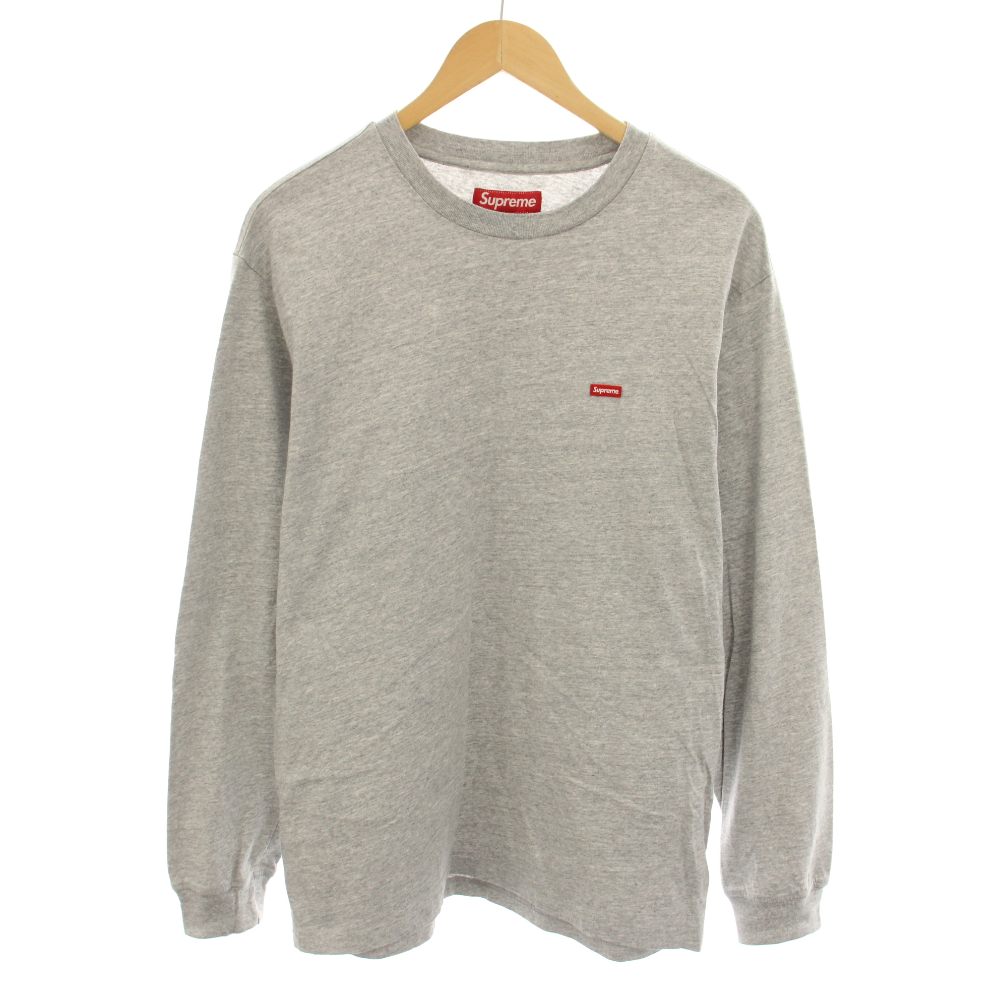 【中古】シュプリーム SUPREME 24SS スモールボックスロングスリーブT Small Box L/S Tee ロンT ティーシャツ カットソー 労働者の一団のど首 長袖 S 薄墨色 /YT メンズ 【ベクター 古着】 260508
