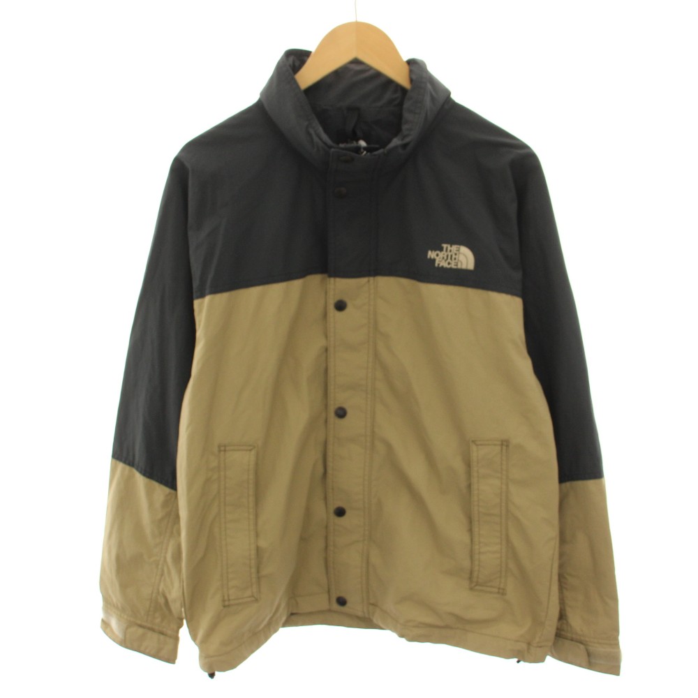 【中古】ザノースフェイス THE NORTH FACE ハイドレナウィンドジャケット ナイロン上衣 アウター ジップアップ 裏地メッシュ ロゴタイプ刺しゅう M 濃灰色薄墨色 ベージュ NP22550 /YT メンズ レディース 【ベクター 古着】 260518