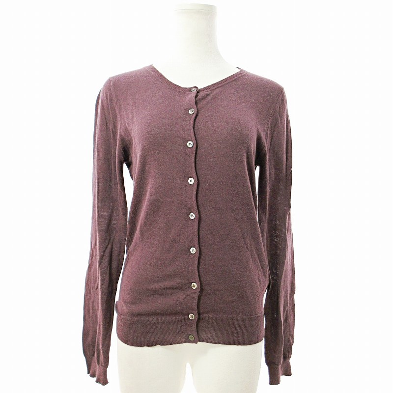 MARGARET HOWELL カシミア混　長袖カーディガン　size　2 MARGARET HOWELL カシミア混長袖カーディガンsize2