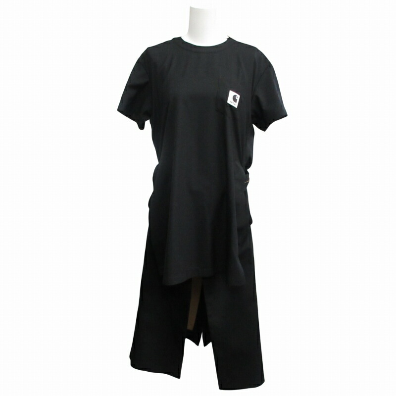 パンツ 24ss sacai Carhartt Bonding Jumpsuit Sacai x Carhartt WIP Suiting Bonding Jumpsuit | Black | FARFETCH