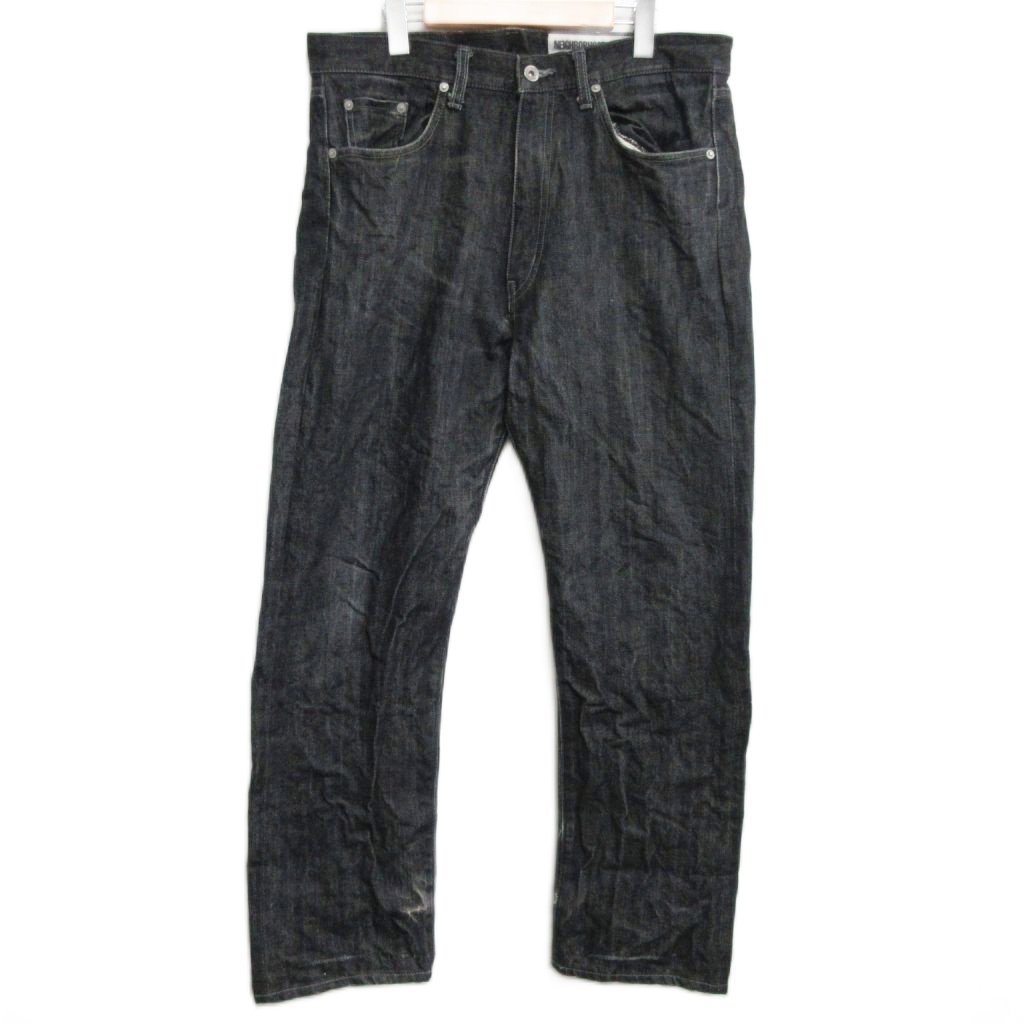 【中古】ネイバーフッド NEIGHBORHOOD 20SS DP-BASIC デニムパンツ ジーンズ ストレート セルヴィッジ L 黒 ブラック 系 201XBNH-PTM04 1022 【ベクトル 古着】 251022