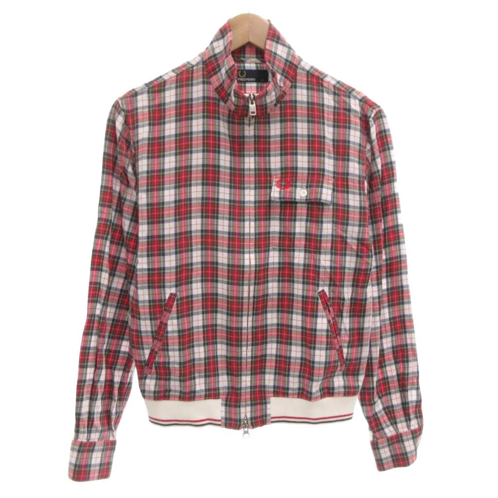 楽天市場】古着 FRED PERRY フレッドペリー チェック ジップジャケット