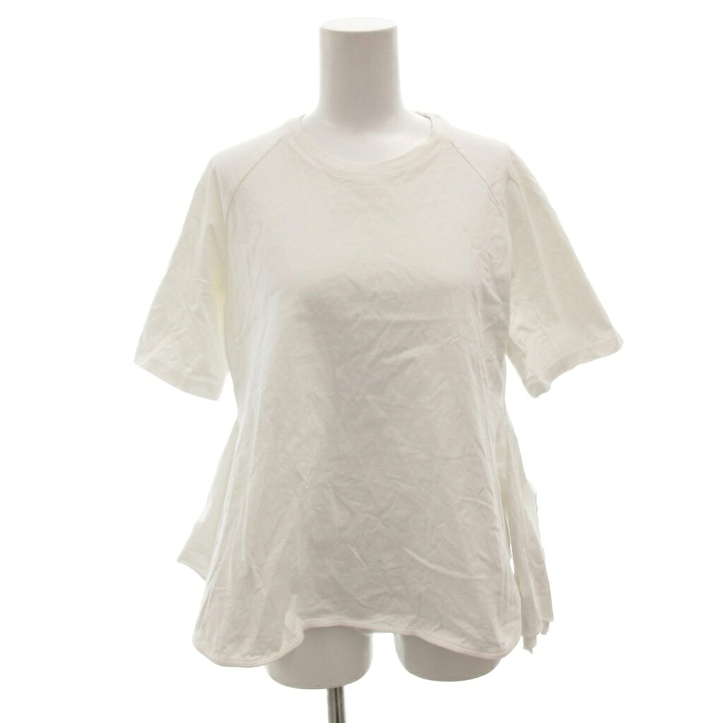 【中古】Simone Rocha カットソー S 白 ホワイト ラウンドネック 半袖 変形デザイン /FF 【ベクトル 古着】 260111