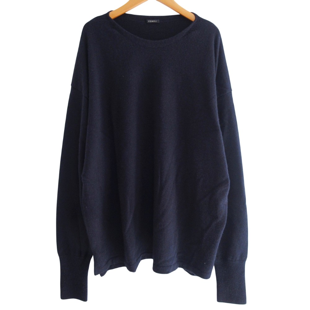 【中古】コモリ COMOLI 24AW カシミヤ コモリニット セーター 長袖 A03-06012 紺 ネイビー 0122 メンズ 【ベクトル 古着】 260122