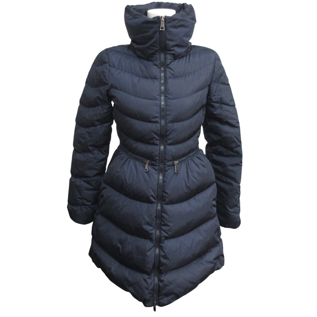 【中古】モンク軌跡 MONCLER 近年ひな形 ミリエロン MIRIELON 落ちこむ厚地の外套 ロゴタイプ 紋章 00 紺 米国海軍 C20934999005 54155 レディース 【ベクター 古着】 260214