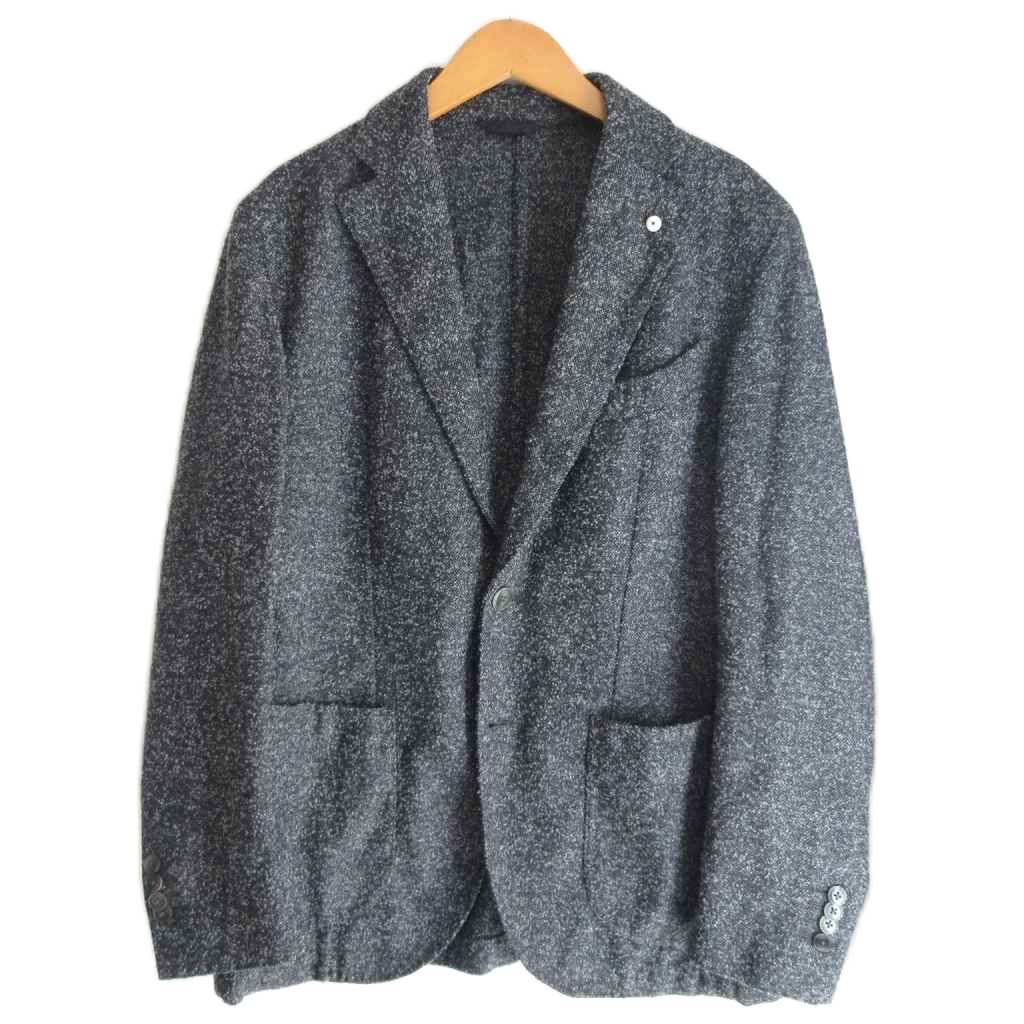 【中古】エルビーエム1911 L.B.M.1911 美品 ウール テーラードジャケット ブレザー グレー 48 約L メンズ 【ベクトル 古着】 260221