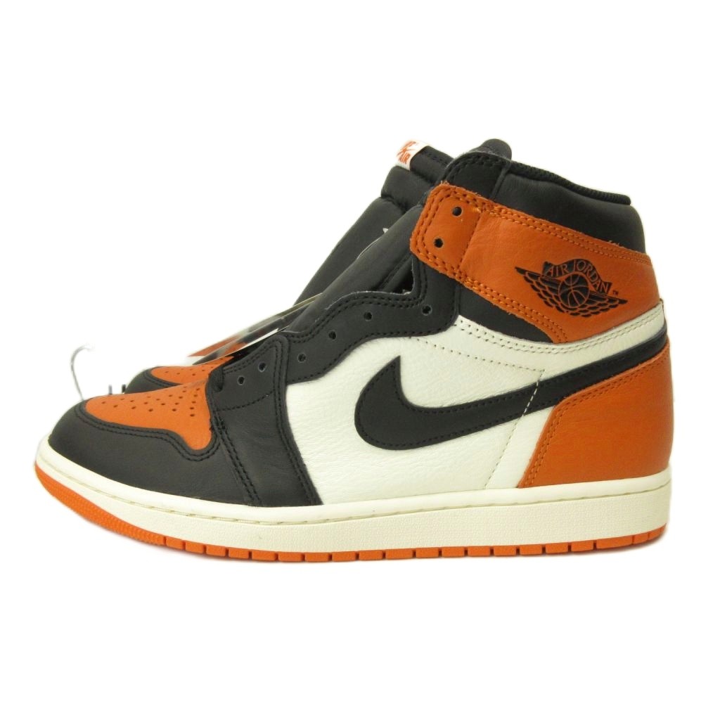 【中古】未当て嵌める品 ナイキ NIKE 曳き船付 AIR JORDAN 1 OG SHATTERED BACKBOARD シャッタードバックボード オレンジ色 US11 約29珊 5DZ5485-008 メンズ 【ベクター 古着】 260310