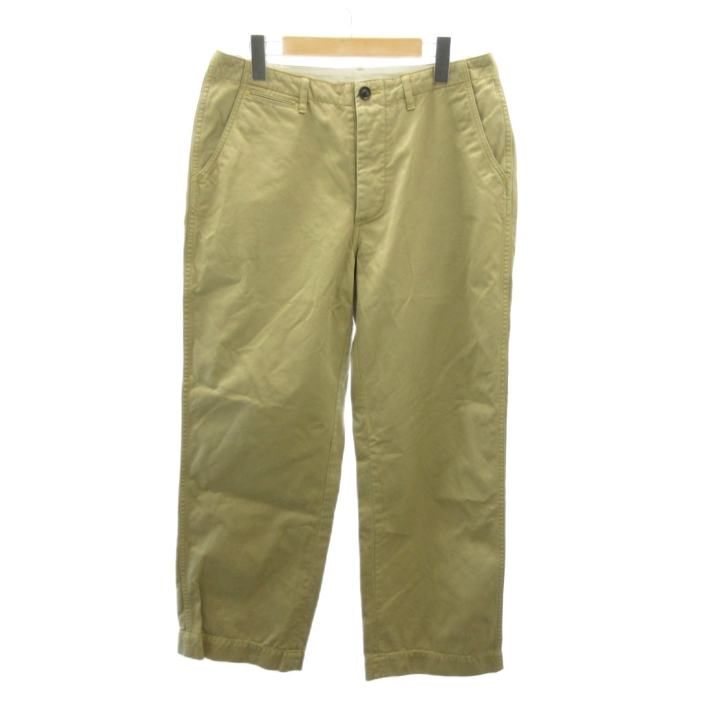 【中古】カンタータ cantate パンツ チノパン ストレート ルーズ ボタンフライ ベージュ 0315 IBO92 メンズ 【ベクトル 古着】 260315