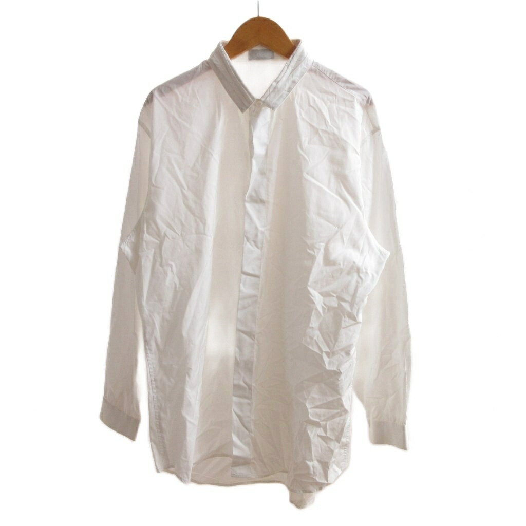 【中古】ディオールオム Dior HOMME プルオーバー 41 白 白いこと 比翼仕立てもの ダンス楽隊色合い 長袖 /SJ メンズ 【ベクター 古着】 260414