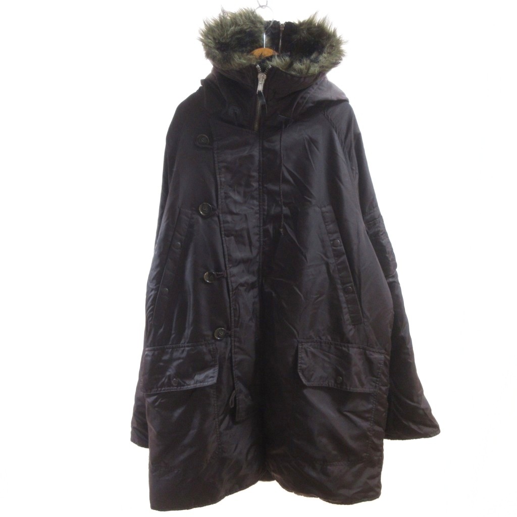 【中古】ディー\u0026重力加速度 弗ガバ ドルチェ\u0026ガッバーナ D\u0026G 美品 N-3B 厚地の外套 XL 長袖 ボア裏地ボンネット 毛革 ドロ同盟罷工 ロング丈/HW メンズ 【ベクター 古着】 260410