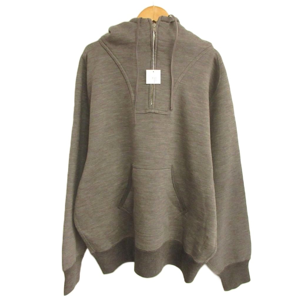 【中古】未使用品 オールドジョー OLDJOE タグ付き 24AW QUATER ZIP ATHLETIC HOODIE ハーフジップパーカー裏起毛 38 M COFFEE BROWN ■BL4 メンズ 【ベクトル 古着】 260405